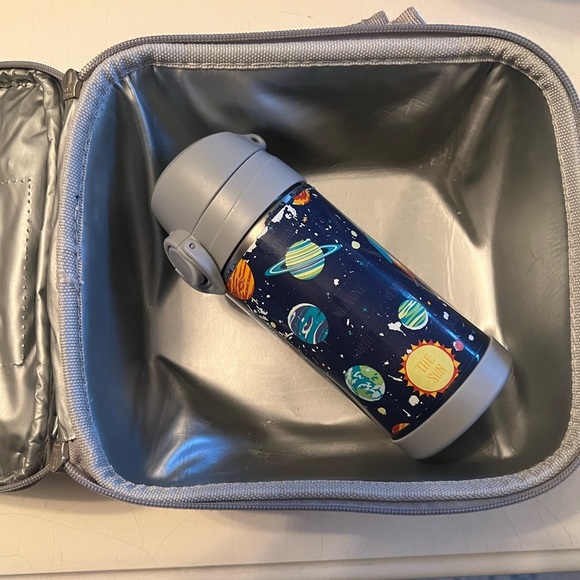 Pottery Barn Navy Solar System Large Backpack, Lunchbox, Pouch, & Bottle Bundle - Picture 16 of 16